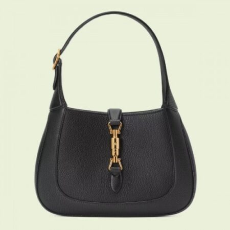 Replica Replica Gucci Jackie 1961 Small Hobo Bag In Black Grained Leather