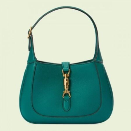 Replica Replica Gucci Jackie 1961 Small Hobo Bag In Green Grained Leather