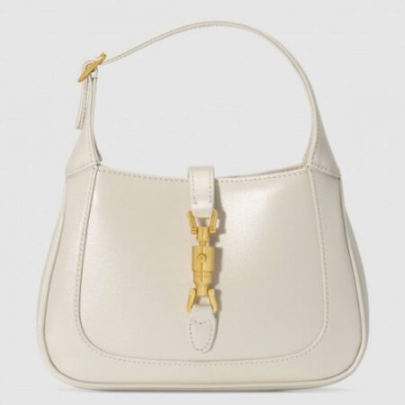 Replica Gucci Jackie 1961 Small Hobo Bag In White Leather