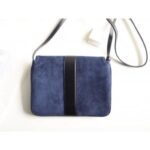 Replica Gucci Blue Suede Arli Medium Shoulder Bag 4