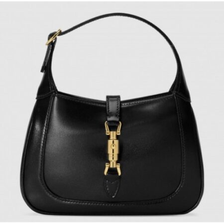 Replica Gucci Jackie 1961 Mini Hobo Bag In Black Leather