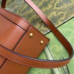 Replica Gucci Diana Small Tote Bag In Brown Leather 10