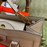 Replica Gucci Diana Small Tote Bag In White Leather 7