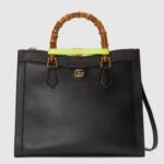 Replica Replica Gucci Diana Medium Tote Bag In Black Leather 2