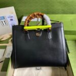 Replica Replica Gucci Diana Medium Tote Bag In Black Leather 3