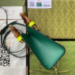 Replica Gucci Diana Mini Tote Bag In Green Leather 5