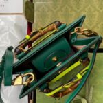 Replica Gucci Diana Mini Tote Bag In Green Leather 8