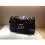 Replica Gucci Black GG Marmont Medium Matelasse Shoulder Bag 67 4