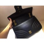 Replica Gucci Black GG Marmont Medium Matelasse Shoulder Bag 67 8