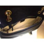 Replica Gucci Black GG Marmont Medium Matelasse Shoulder Bag 67 9