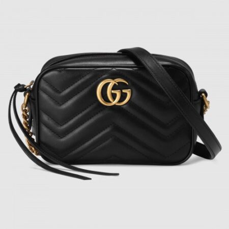 Replica Gucci Black GG Marmont Matelasse Mini Bag