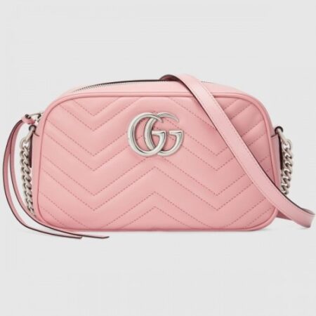 Replica Gucci Pastel Pink GG Marmont Small Camera Shoulder Bag