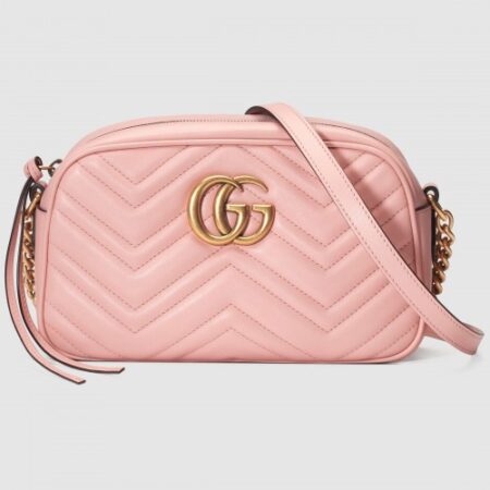 Replica Gucci Pink GG Marmont Small Camera Shoulder Bag