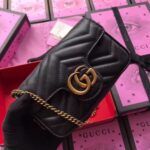 Replica Gucci Black GG Marmont Matelasse Super Mini Bag 3