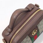 Replica Gucci Ophidia GG Mini Shoulder Bag 602576 Brown Leather Trim 5