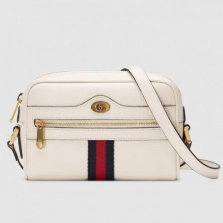 Replica Gucci Ophidia Mini Bag In White Leather
