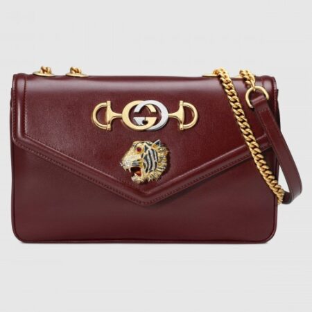 Replica Gucci Bordeaux Rajah Medium Shoulder Bag
