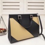 Replica Gucci Zumi Medium Top Handle Bag In Stripe Calfskin 4