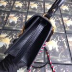 Replica Gucci Black Sylvie Bee Star Mini Leather Bag 7