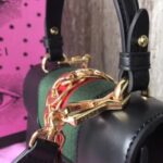 Replica Gucci Black Leather Sylvie Mini Bag 8