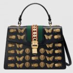 Replica Gucci Black Leather Sylvie Mini Bag 19