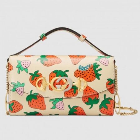 Replica Gucci Zumi Strawberry Print Mini Bag