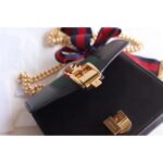 Replica Gucci Black Leather Sylvie Mini Chain Bag 6