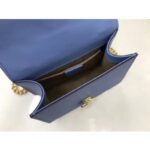 Replica Gucci Blue Leather Sylvie Mini Chain Bag 4