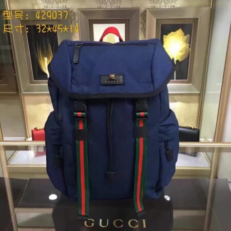Replica Gucci mens backpacks techno canvas techpack 429037 Blue(ENYI-741303)
