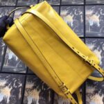Replica Gucci Backpack In Yellow Soft Leather 9