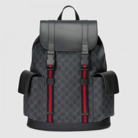 Replica Gucci Black Soft GG Supreme Backpack