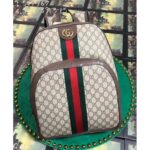 Replica Gucci Blue Embroidered Drawstring Backpack 19