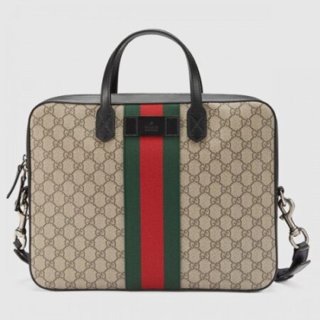 Replica Gucci GG Supreme Briefcase With Web