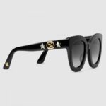 Replica Gucci Black Round-frame Acetate Sunglasses With Star 2