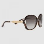 Replica Gucci Tortoiseshell Frame Acetate and Metal Sunglasses 4