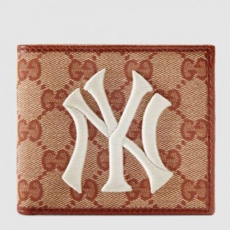 Replica Gucci Original GG Bi-fold Wallet With New York Yankees Patch