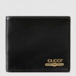Replica Gucci Bi-fold Wallet With Gucci Logo In Black Leather 2