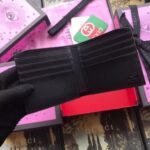 Replica Gucci Bi-fold Wallet With Gucci Logo In Black Leather 7