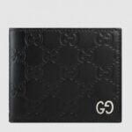 Replica Gucci Black Signature GG Metal Bi-fold Wallet 2