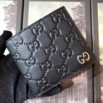 Replica Gucci Black Signature GG Metal Bi-fold Wallet 3