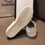 Replica Gucci Ace Leather Low-Top Lovers Sneakers Web Embroidered Bees and Stars White 2018 8