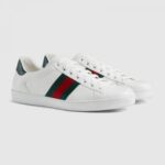 Replica Gucci Men’s Ace leather sneakerStyle ‎386750 A3830 9071 5