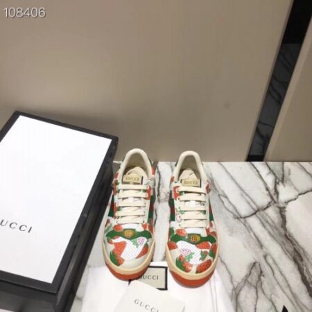 Replica Gucci Web Screener Strawberry Sneakers 570442 2019