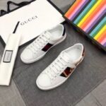 Replica Gucci White Women Ace Embroidered Loved Sneaker 4